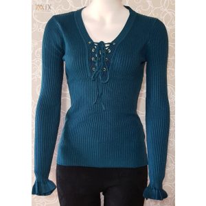 Mellénél fűzős felső