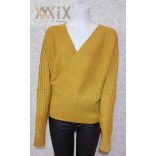 Átlapolt csillámos felső