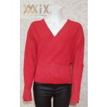 Átlapolt csillámos felső