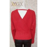 Átlapolt csillámos felső