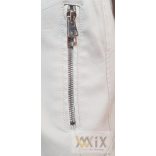 Műbőr galléros rövid kabát