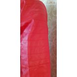 Műbőr álló galléros rövid kabát