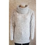 Cirmos kötött bordás pulóver