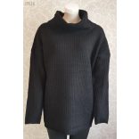 Cirmos kötött bordás pulóver