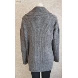 Cirmos kötött bordás pulóver