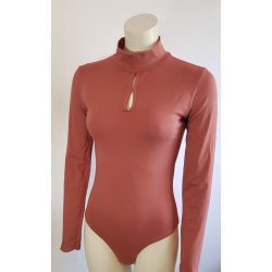 Body állónyakú kivágott mályva