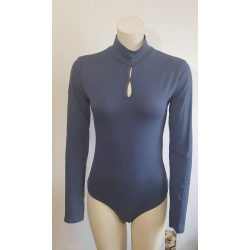 Body állónyakú kivágott acélkék