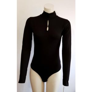 Body állónyakú kivágott fekete