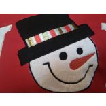 Karácsonyi kispárna huzat 30*45cm szőrmés "JOY"