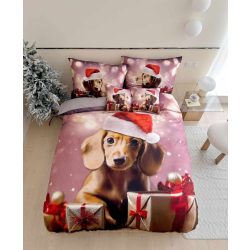   Karácsonyi zsemle tacskó ajándékokkal - Ágynemű 3 részes