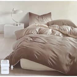 Barna/bézs színátmenetes ágynemű 3 részes