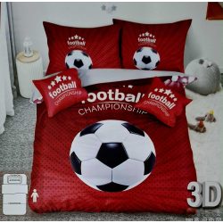 Piros Football Championship foci ágynemű 3 részes