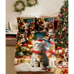 Karácsonyi cica - Ágynemű 3 részes