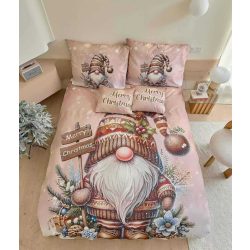 Karácsonyi bézs manó - Ágynemű 3 részes