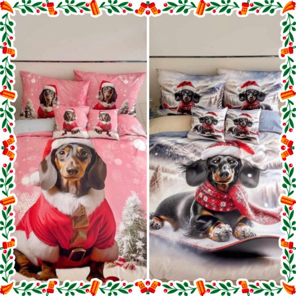 Dupla karácsonyi tacskó 2 darabos ajándékcsomag