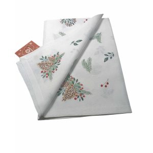 Karácsonyi asztalterítő fenyőágas