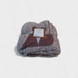 Ágytakaró pléd cirmos bordó